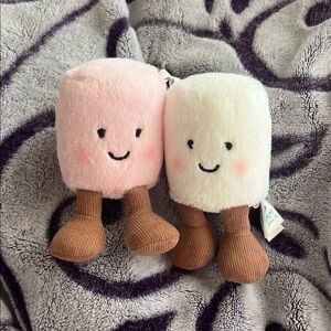 Jellycat Amuseables Pair of Marshmallows Bag Charm☁️